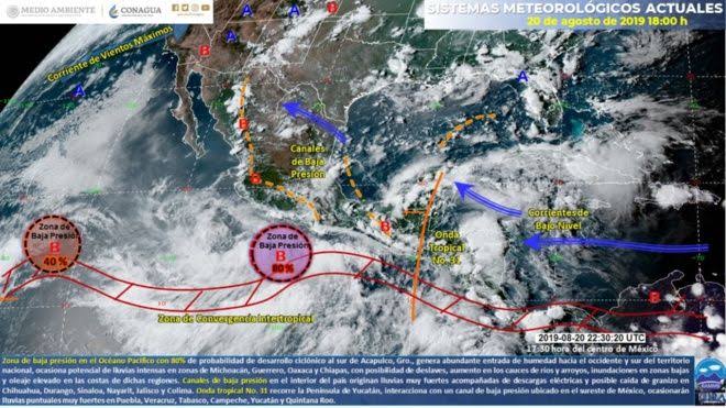 Prepárate, nuevo ciclón se forma en las Costa de Oaxaca