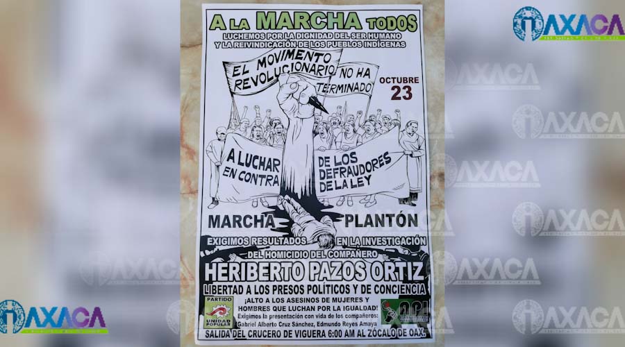 Con marcha exigirán justicia a nueve años del asesinato de Heriberto Pasos