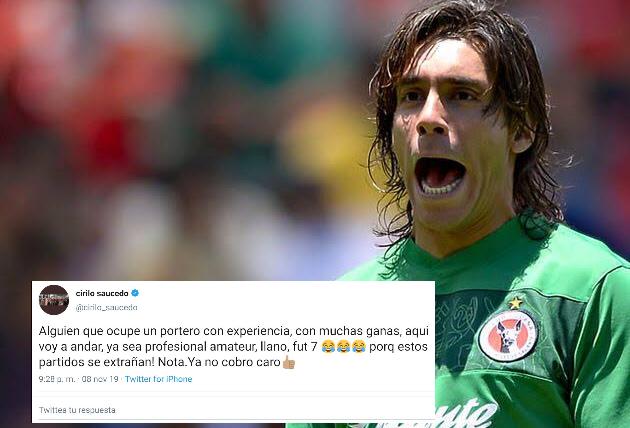 Así busca trabajo el portero Cirilo Saucedo