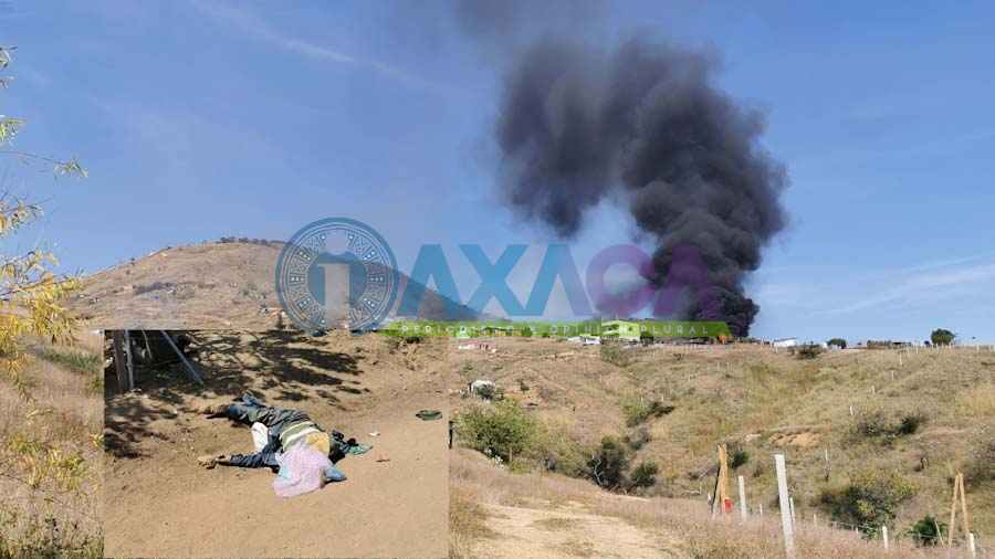 Violento desalojo en parajes unidos de Santa Cruz Xoxocotlán, Oaxaca