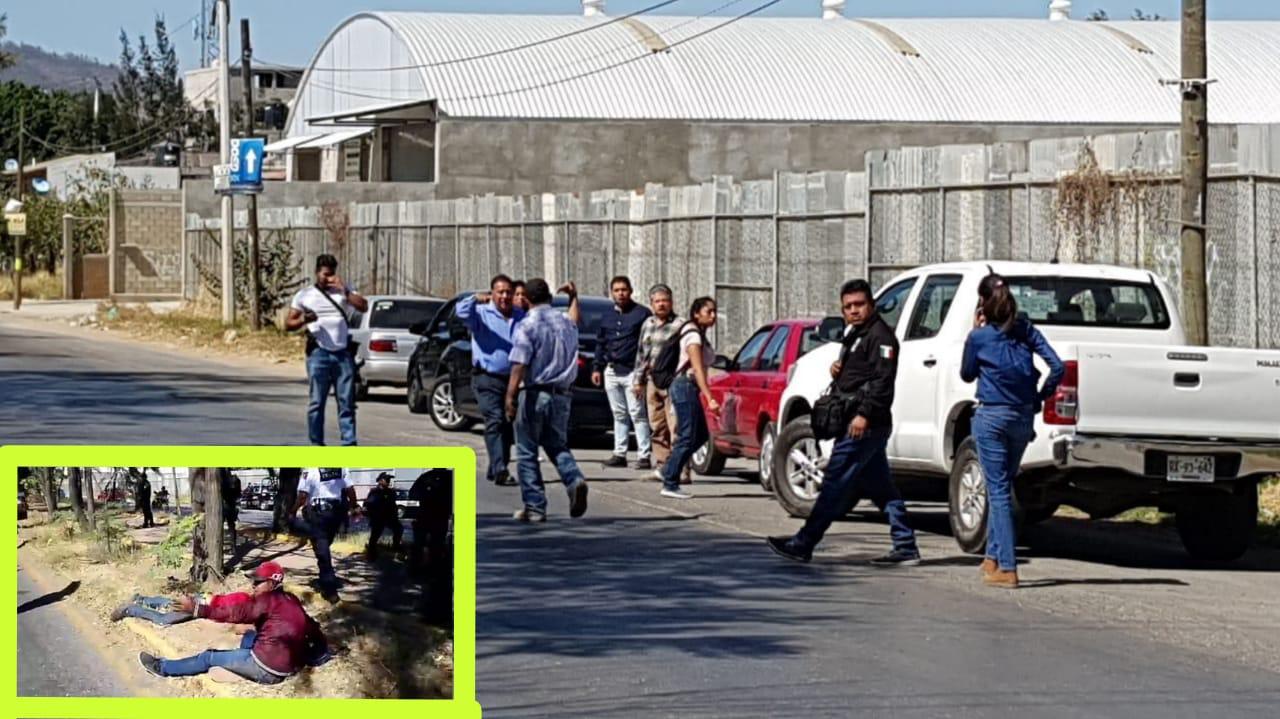 CATEM desata balacera en Santa Cruz Amilpas, Oaxaca