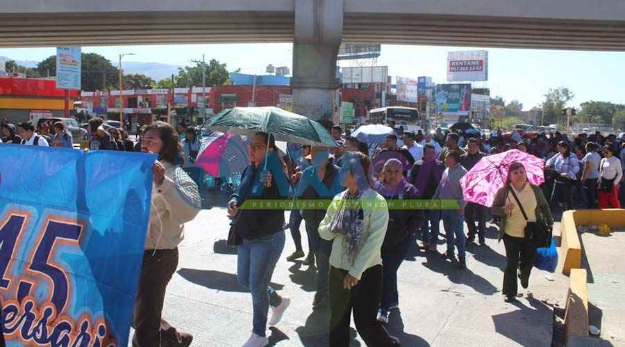 STEUABJO inicia emplazamiento a huelga con marcha, Oaxaca