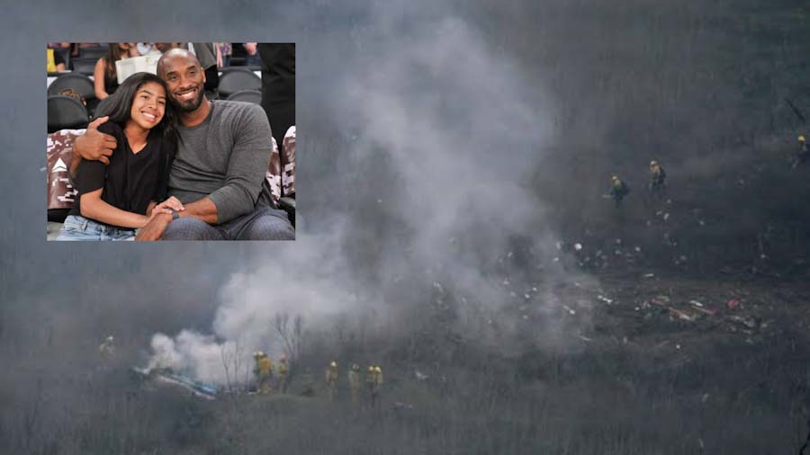 Kobe Bryant y su hija pierden la. Vida en accidente en helicóptero