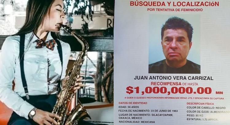 Ofrecen 1 mdp por Vera Carrizal, autor intelectual de ataque con ácido a saxofonista