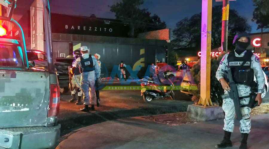 Guardia nacional asegura a cuatro sujetos armados en la Colonia Reforma, Oaxaca