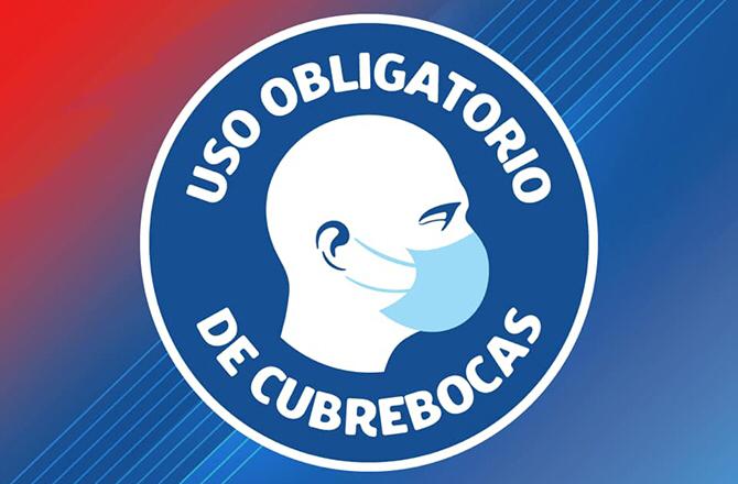 Uso obligatorio de cubrebocas