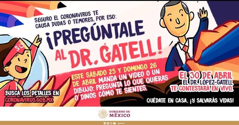 Hugo López-Gatell responderá dudas de niños el 30 de abril