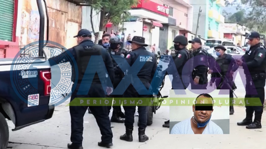 SSP asegura a una persona con droga y armas en San Martín Mexicapan, Oaxaca