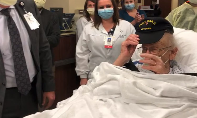 Veterano de guerra y sobrevive al COVID-19.