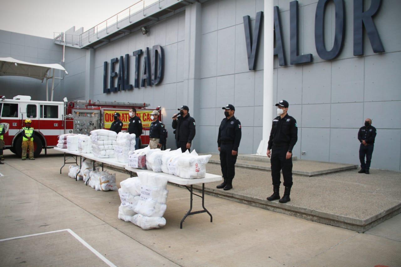 SSPO brinda a la Policía Estatal paquete de insumos para su protección contra COVID-19