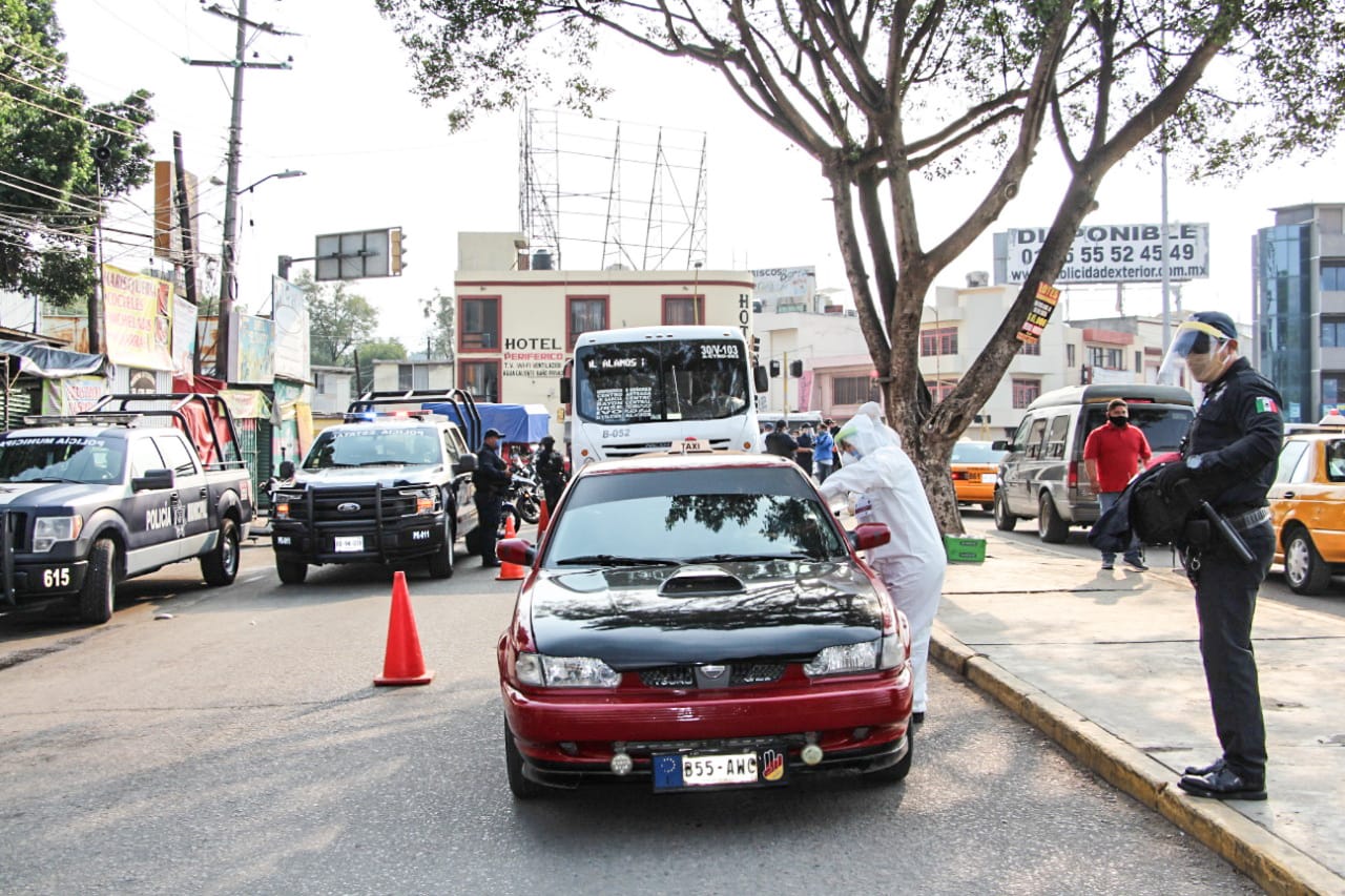 SSPO en coordinación con el municipio instalan filtros sanitizantes en la Central de Abasto
