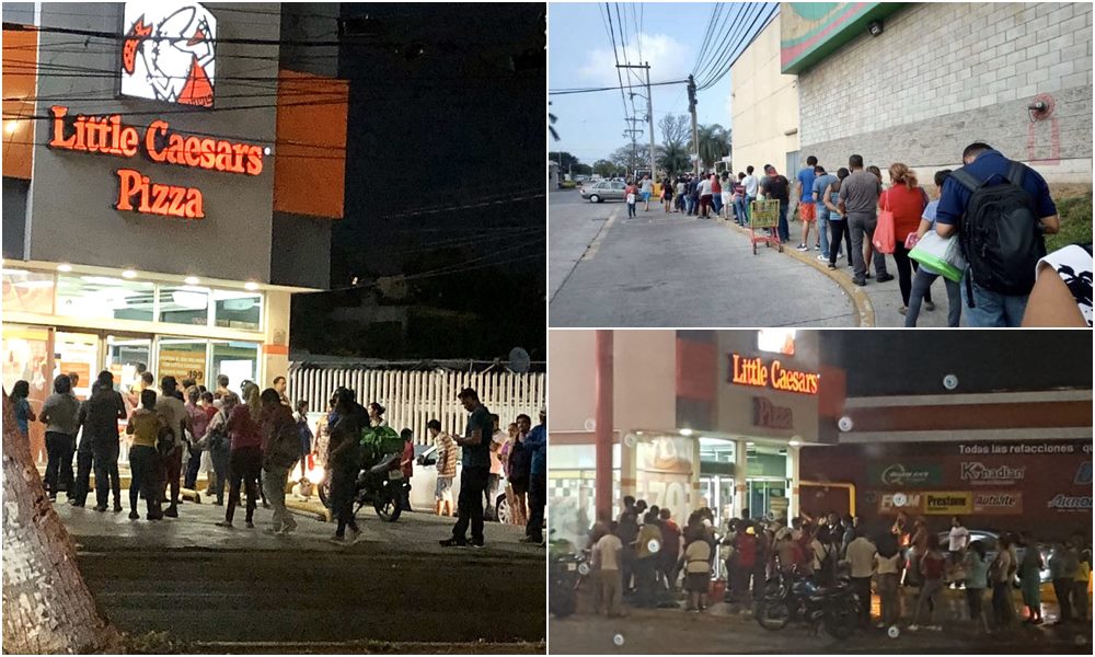 Pizzería rompe la sana distancia