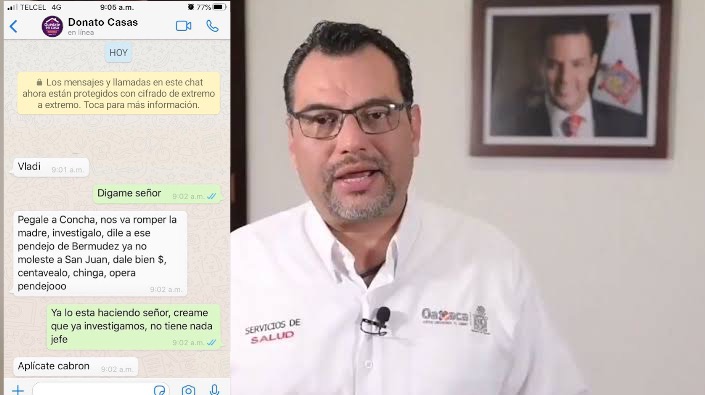 Filtran conversaciones de Donato Casas y su lucha por mantener el control de los SSO