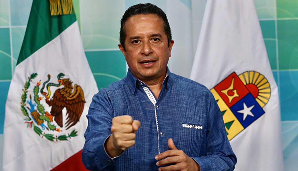 Gobernador de Quintana Roo da positivo a prueba de COVID-19.