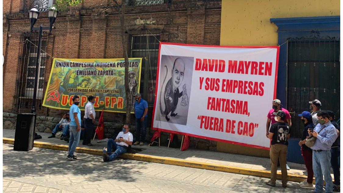 COMUNIDADES INDIGENAS EXIGEN INMEDIATA DESTITUCION DE DAVID MAYREN CARRASCO, POR LAVAR DINERO EN CAO´S