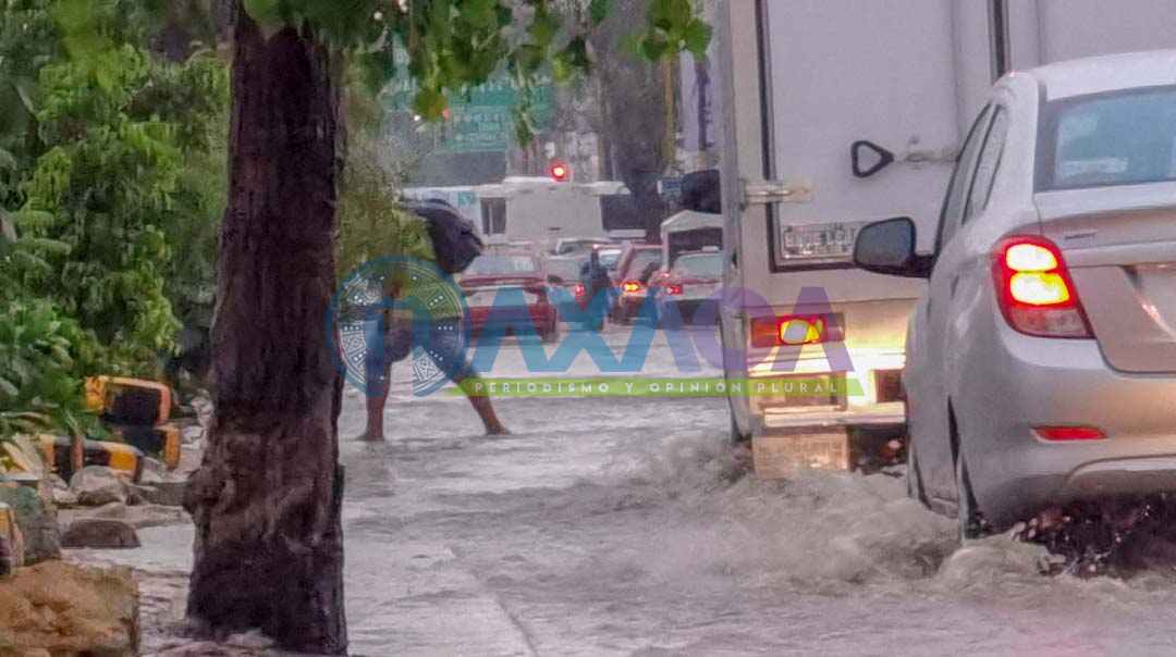 Afectaciones por intensa lluvia en Oaxaca