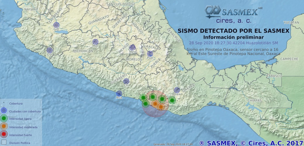 Sismo causa alarma entre la población; su intensidad fue moderada
