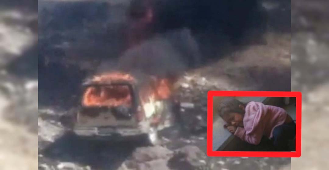 Cinco mujeres retenidas y vehículo calcinado en Yutatio, Oaxaca