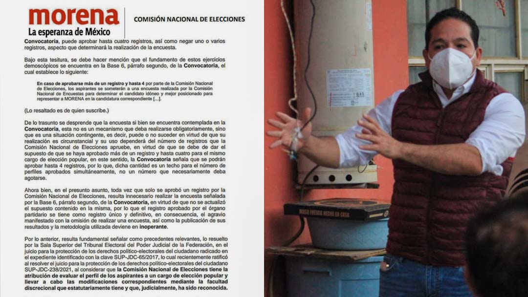 Morena confirma que no hubo encuesta en Santa Lucía; hubo dedazo para Juan Carlos Márquez