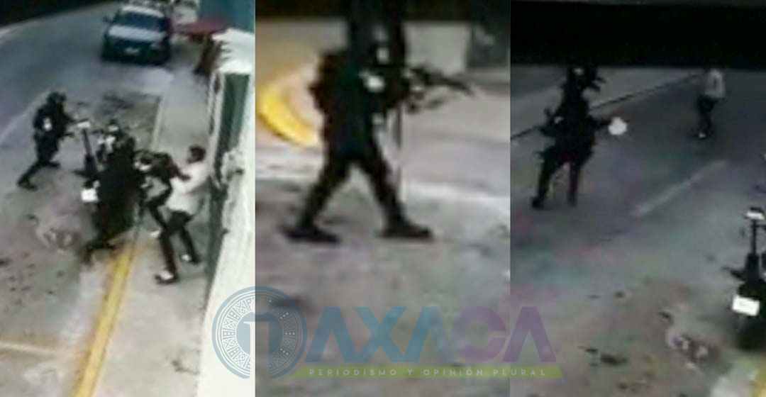 Vídeo: Policías de Oaxaca de Juárez balean a jóvenes, hay uno herido de gravedad