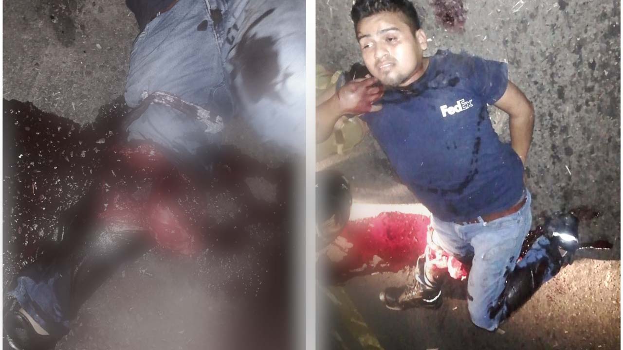 Le destrozan pierna a motociclista sobre carretera Tuxtepec-Valle Nacional, Oaxaca