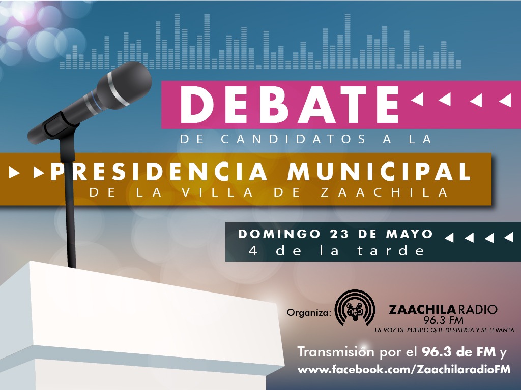 Habrá debate entre candidatos a la presidencia municipal de la Villa de Zaachila