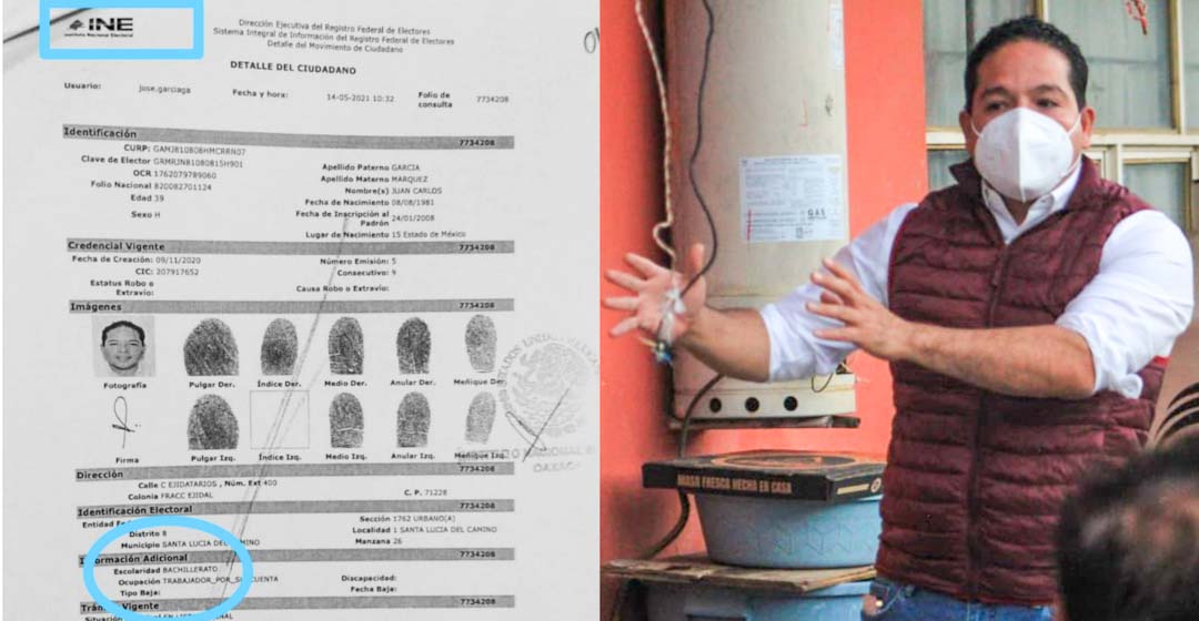 Candidato a edil de Santa Lucía del Camino apenas y cuenta con certificado de preparatoria