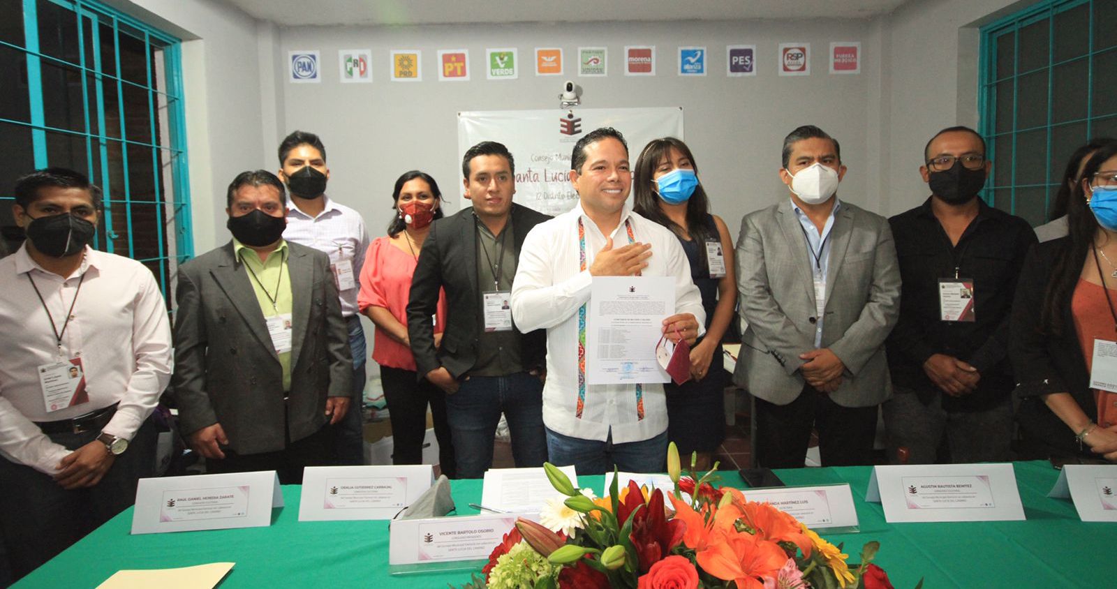 Contundente triunfo de Juan Carlos García Márquez en del partido Morena en Santa Lucía del Camino