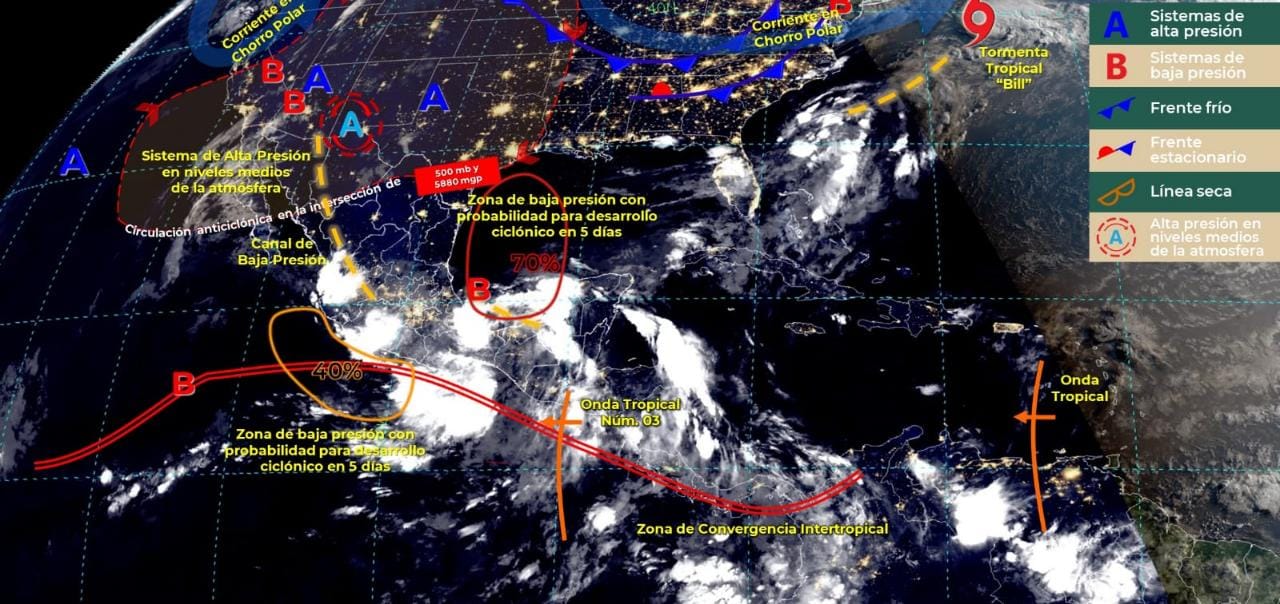 Continuarán las lluvias en gran parte del estado
