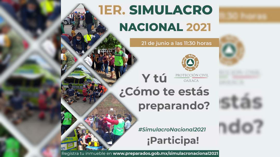 Prepárate, hoy es el primer Simulacro Nacional 2021