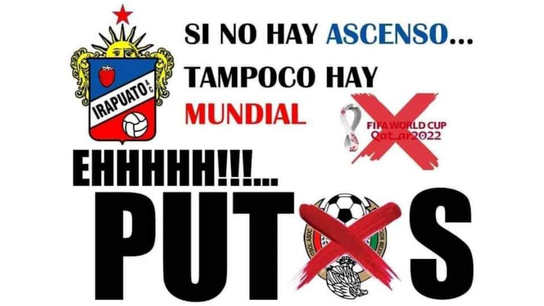Aficionados de Irapuato promueven grito homofóbico como represalia; ‘Sin ascenso no hay Mundial’