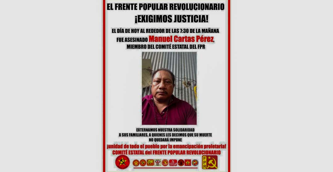 Asesinan a integrante del FPR en Huatulco