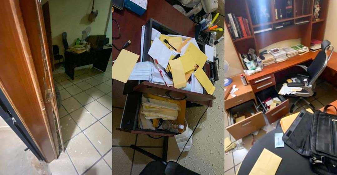 En un acto evidentemente intimidatorio, fueron violentadas mis oficinas: Diputado César Morales Niño