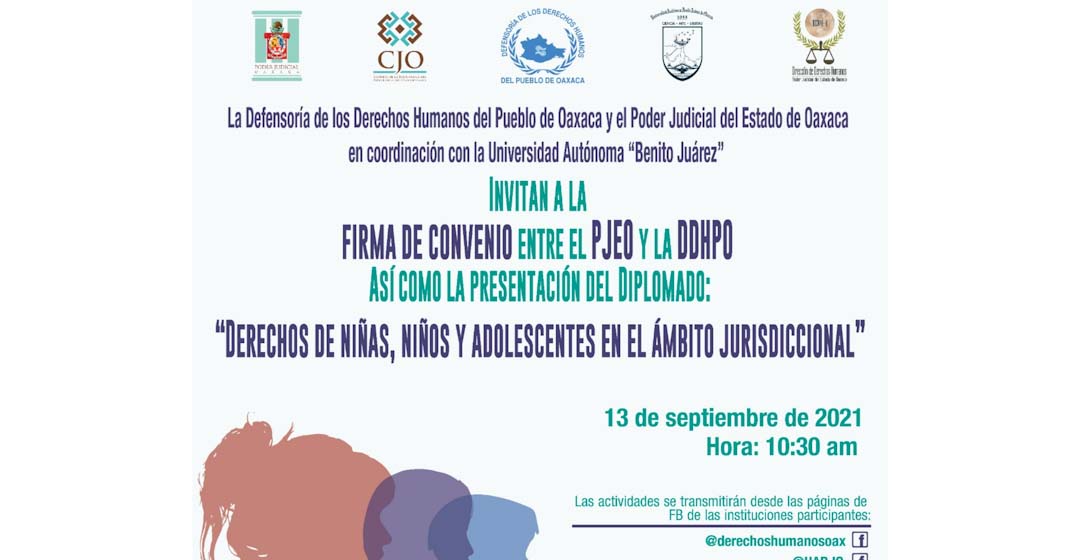 La DDHPO, TSJ y la UABJO firman acuerdo de colaboración en favor de grupos vulnerables