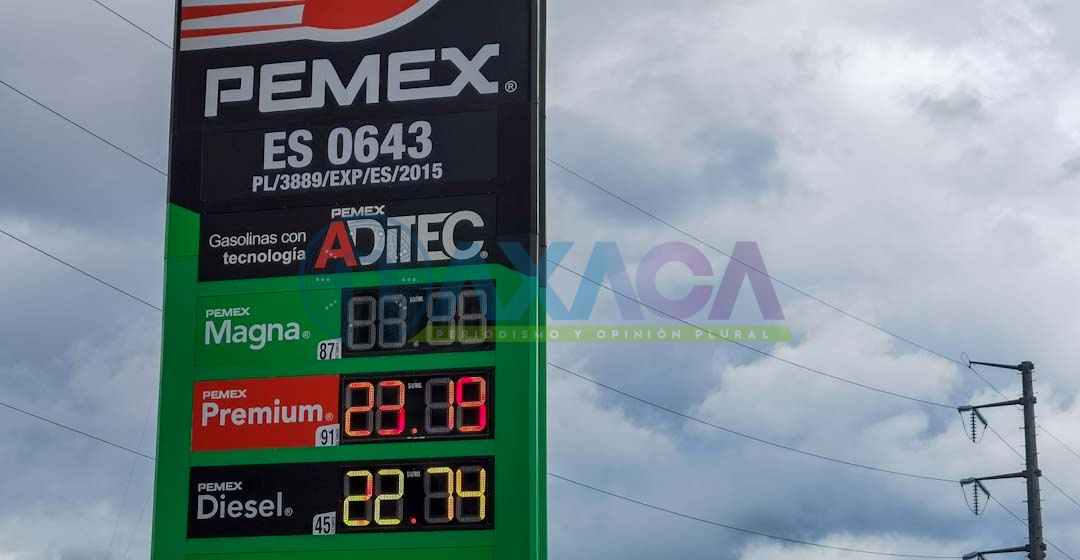 Gasolina en Oaxaca entre las más caras del país