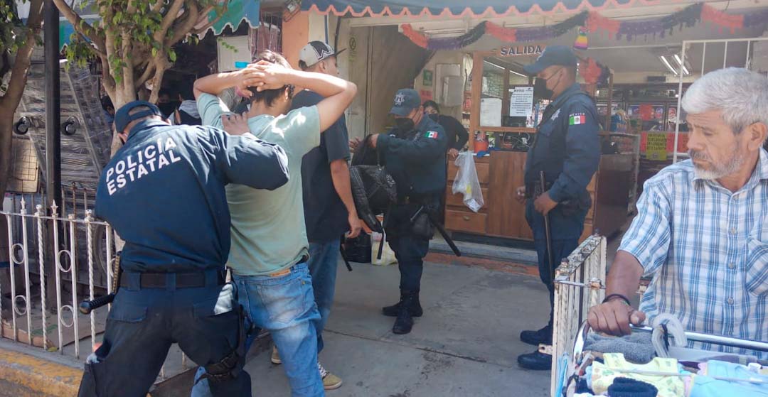 Refuerza SSP operativo de seguridad en la Central de Abasto