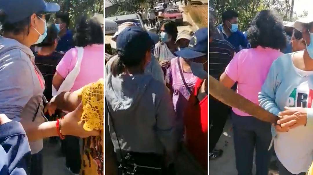 Pobladores de Guelache denuncian intromisión de la Sección 22 y Germán Santibañes en conflictos municipal