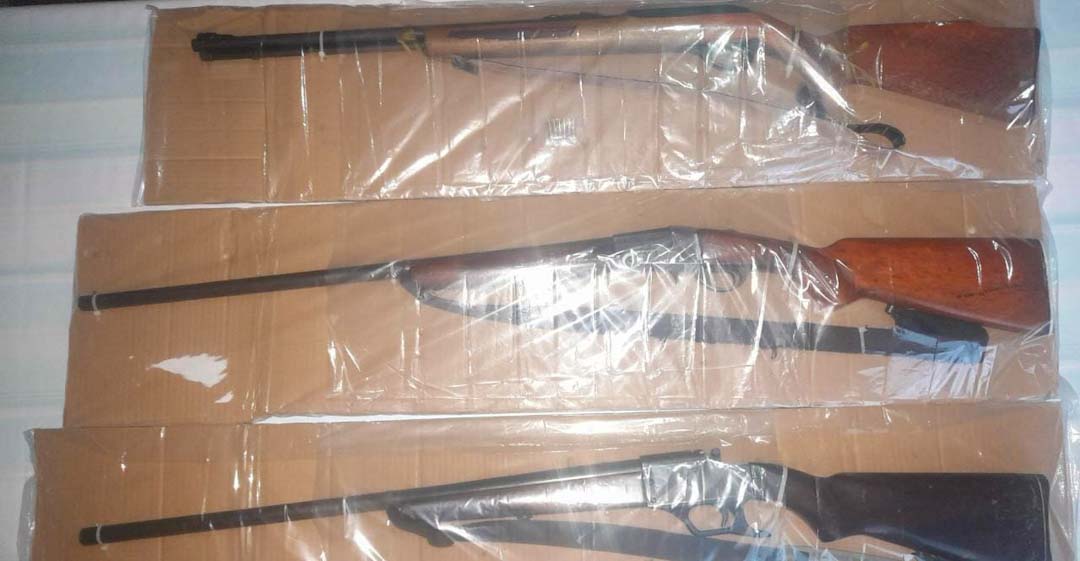 Policía Estatal asegura tres armas de fuego con cartuchos útiles en la Mixteca