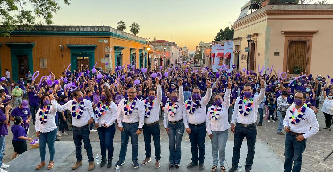 Gran cierre de campaña de la Planilla Morada desde el Jardín el Pañuelito