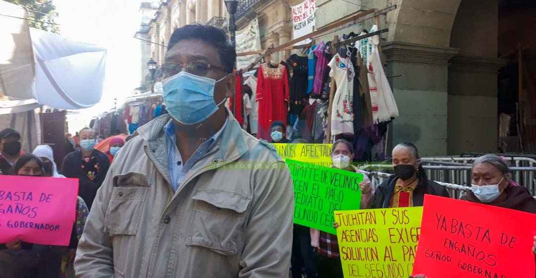 Exigen entrega de apoyos damnificados por los sismos del 2017 en Juchitán, Oaxaca