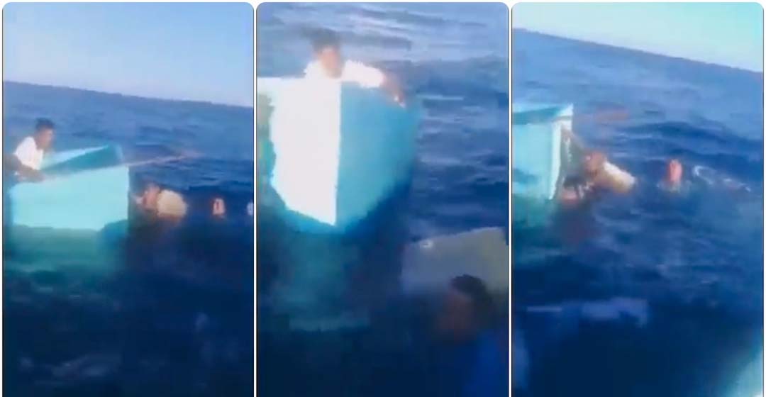 VIDEO: así rescataron a pescadores náufragos en Puerto Escondido, Oaxaca