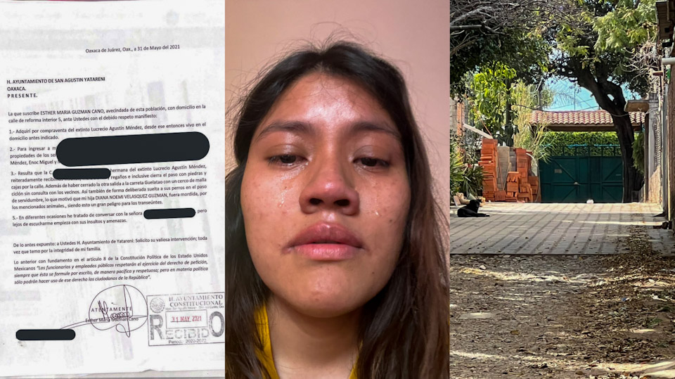 Jóven fue golpeada, acosada y amazada por vecinos de San Agustín Yatareni, hoy teme por su vida