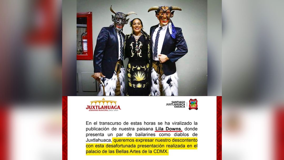 Indignación causó Lila Downs al alterar identidad de los Diablos de Juxtlahuaca, Oaxaca