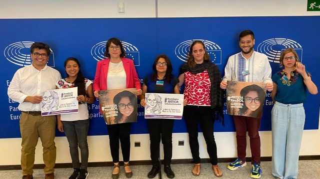 Ante Unión Europea Soledad Jarquín denuncia negación de justicia por feminicidio de su hija