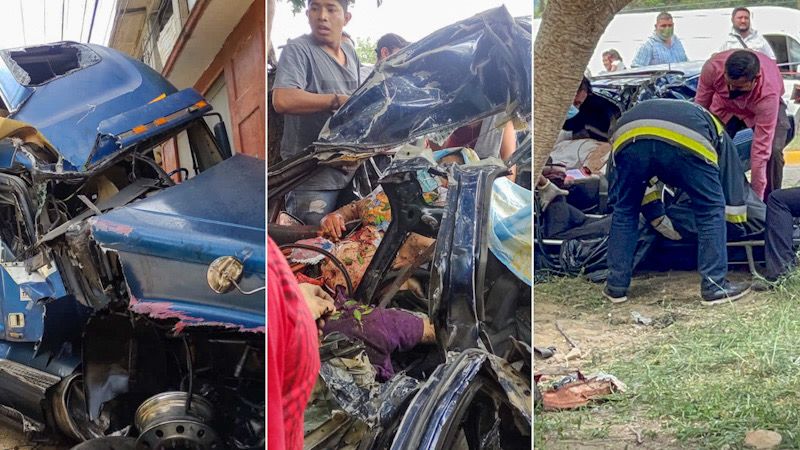 Impacto Mortal: tráiler se queda sin frenos e impacta Tsuru; dos fallecidos y dos heridos