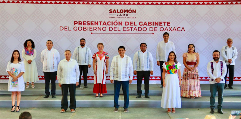 Presenta Gobernador electo de Oaxaca primera parte de su gabinete paritario
