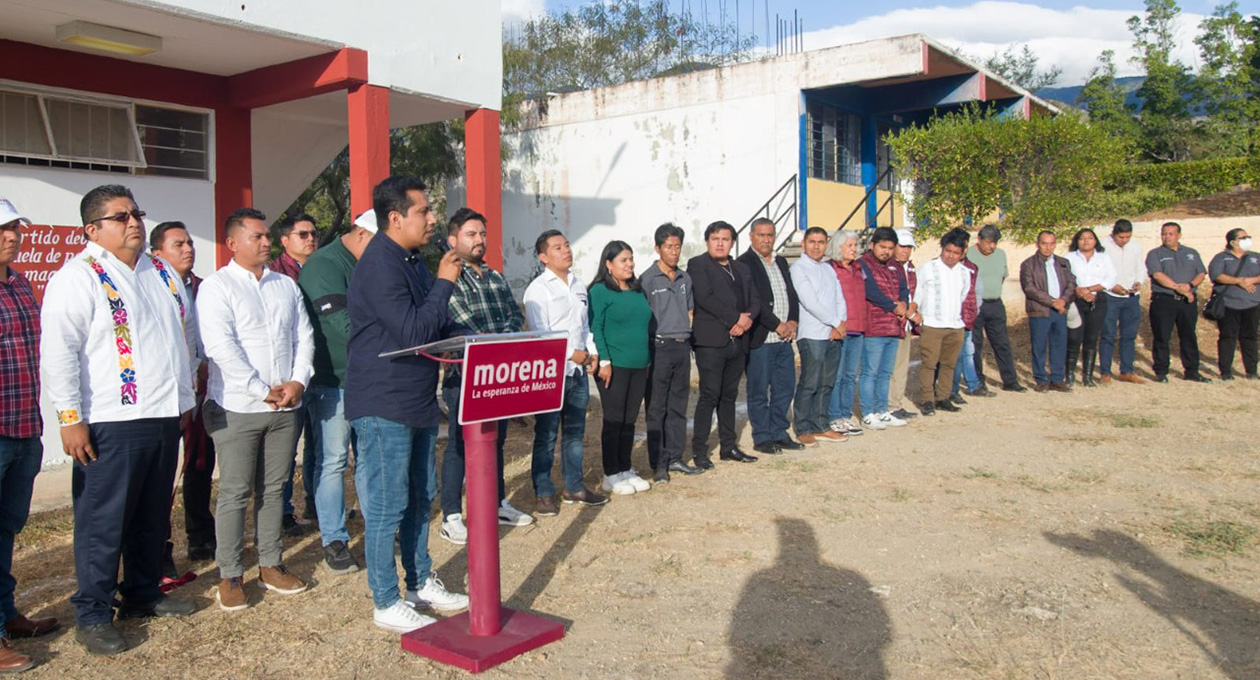 Morena inaugura Escuela de Formación Política en Teotitlán de Flores Magón