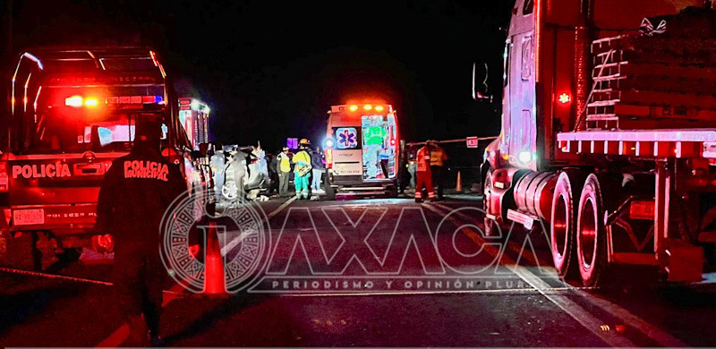 Identifican a fallecidos en choque del libramiento al Tule, uno era elemento de la PABIC, Oaxaca