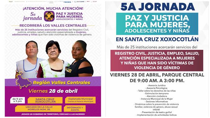 Llega a Xoxcotlán la jornada de la Paz y Seguridad que promueve SESESPO