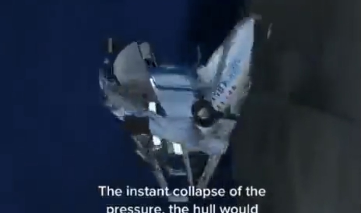 VIDEO: IA revela como fue la implosión que acabó con los tripulantes de Titán